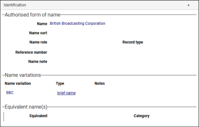 Name variations